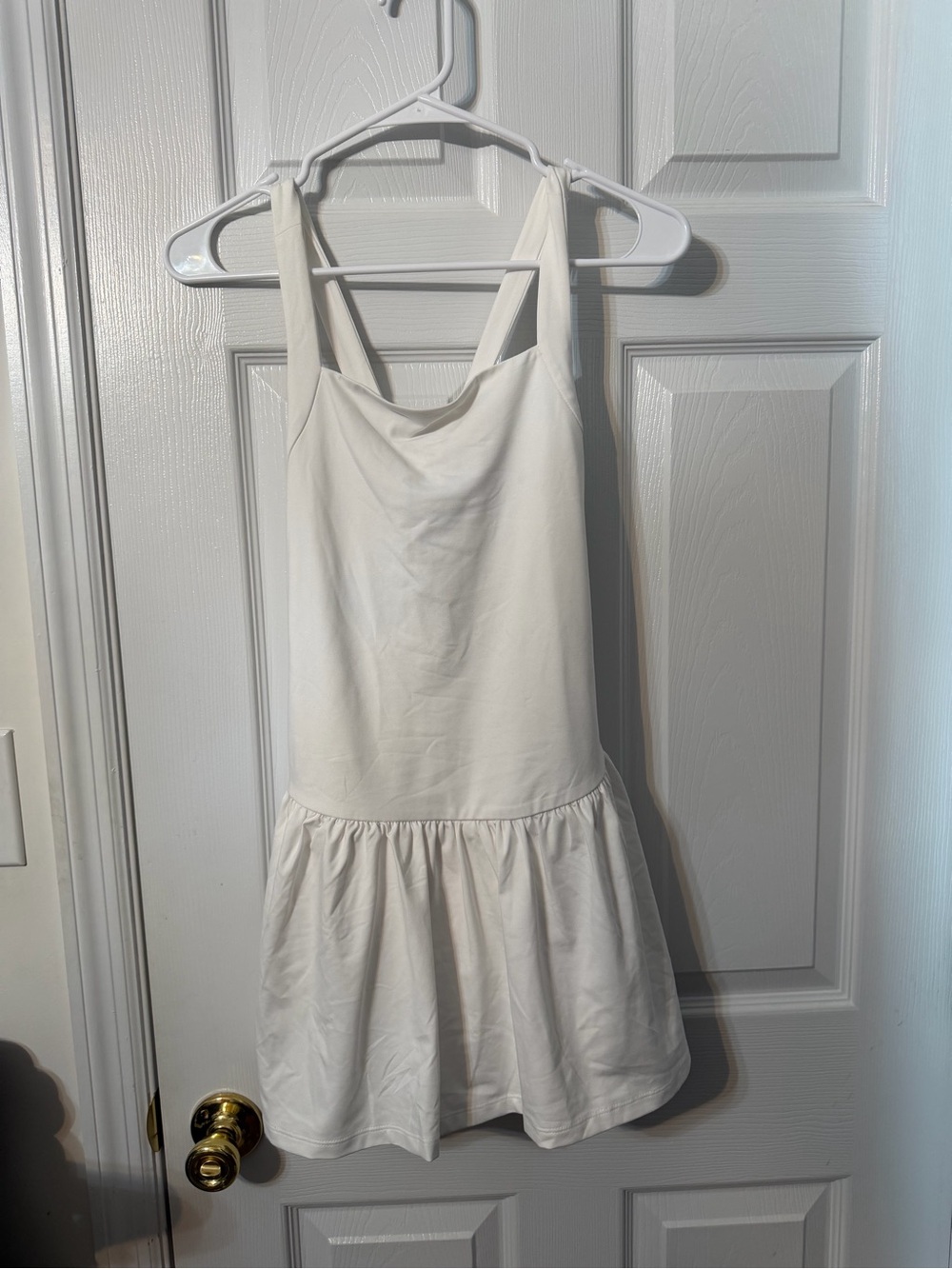 Cat & Jack White Ruffle-Hem Girls' Casual Dress
